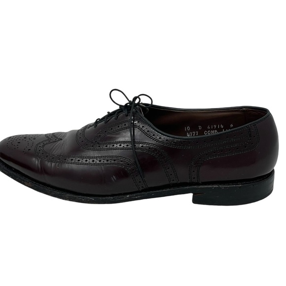 Allen Edmonds | Burgundy Townley Lace Up Oxford Dress Shoes Vintage main image 6